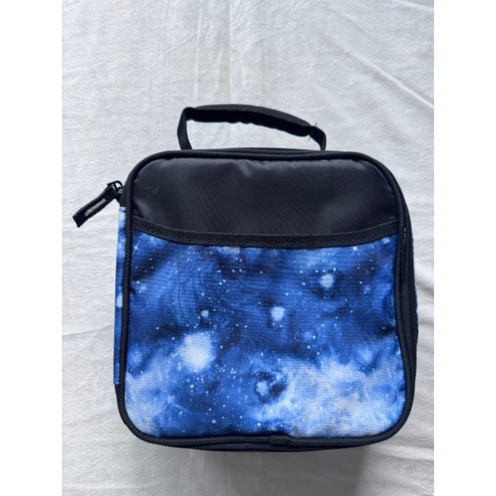 Arctic Zone Kids Galaxy Print Insulated Lunch Box Blue Star Space School Bag